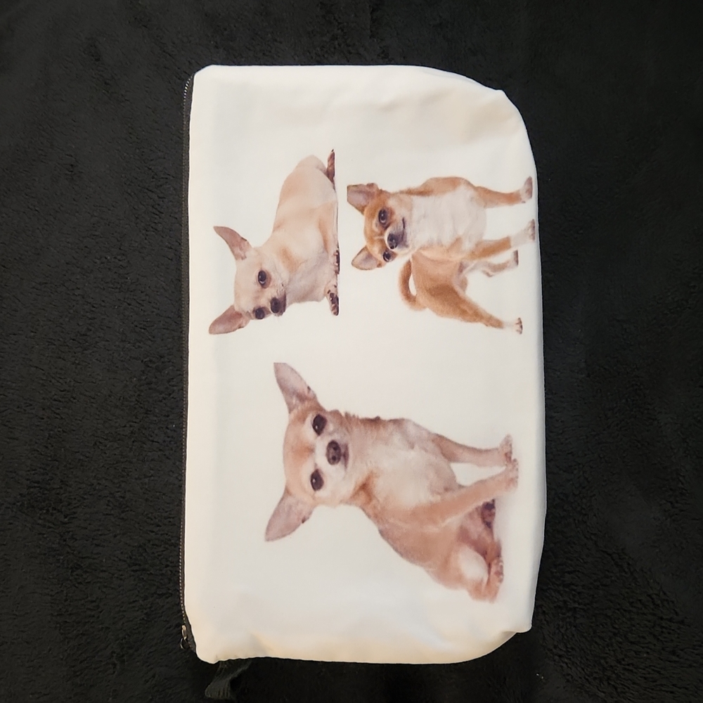 NEW- Cosmetic Bag- Dogs - Chihuahuas